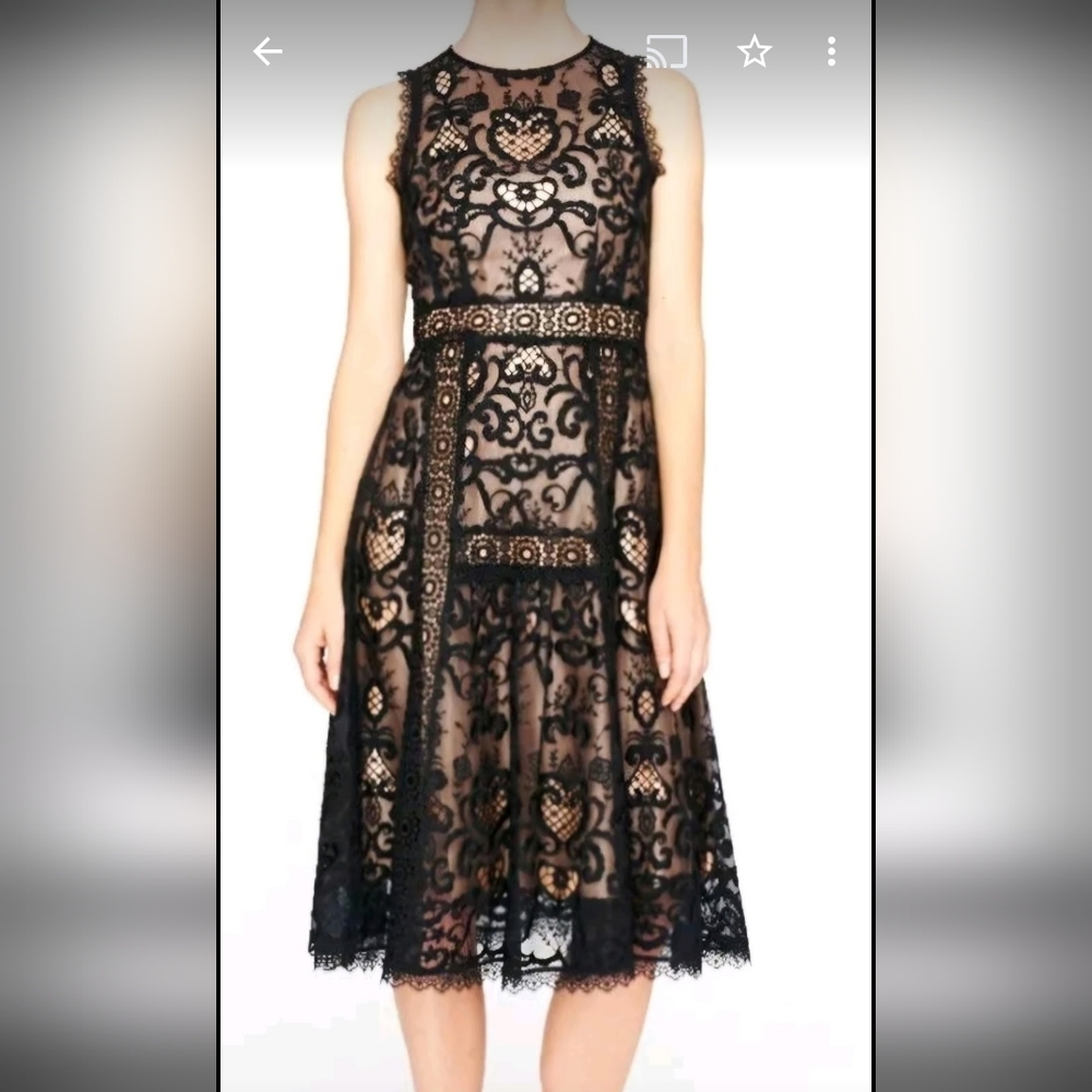 "THE" Little Black Dress *SUPER RARE* Anthropologie Nanette Lapore Black Lace